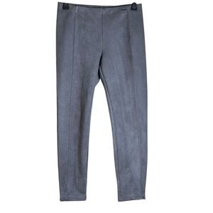T Tahari Gray Faux Leather Pull On Pants Size Medium 📦